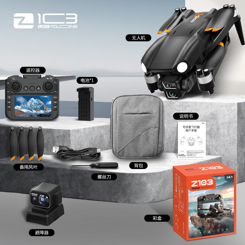 4.5inch large screen remote control z103 drone gps return professional aerial photography aircraft long battery life remote control aircraft