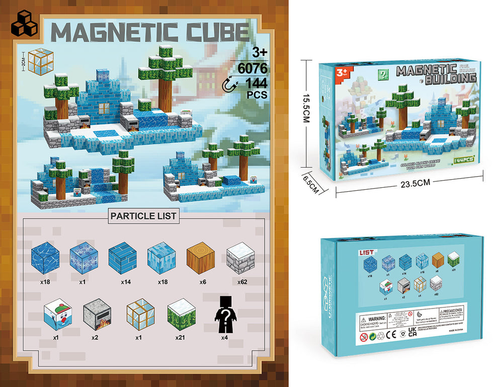 my magnetic world cube magnet magnetic building blocks series children's boy's assembly toy gift