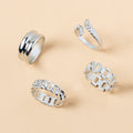 Electroplated ring set wholesale - european & american cross-border jewelry - unique, statement-making, vintage-inspired, gold-plated, high-end knuckle rings for women