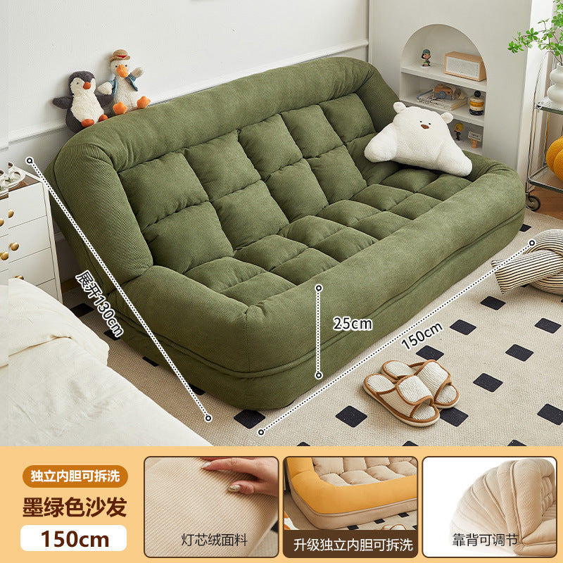 Beanbag sofa can lie down and sleep on the balcony, huge tatami double small apartment rental room human dog house