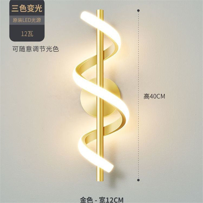 Creative minimalist wall sconce - modern lighting for living room tv backdrop, stairway, bedroom, and bedside