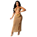 Amazon source: european & american style sexy knitted set - cutout swimsuit beach cover-up two-piece dress set