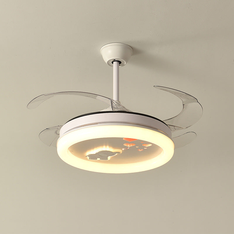 Various lights Round fan light Living room Dining room Bedroom Silent ceiling fan Integrated led Creative eye protection Ceiling light