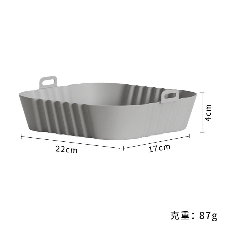 hot-selling silicone baking pan, high temperature resistant air fryer, easy to clean round baking mold, for home silicone baking pan