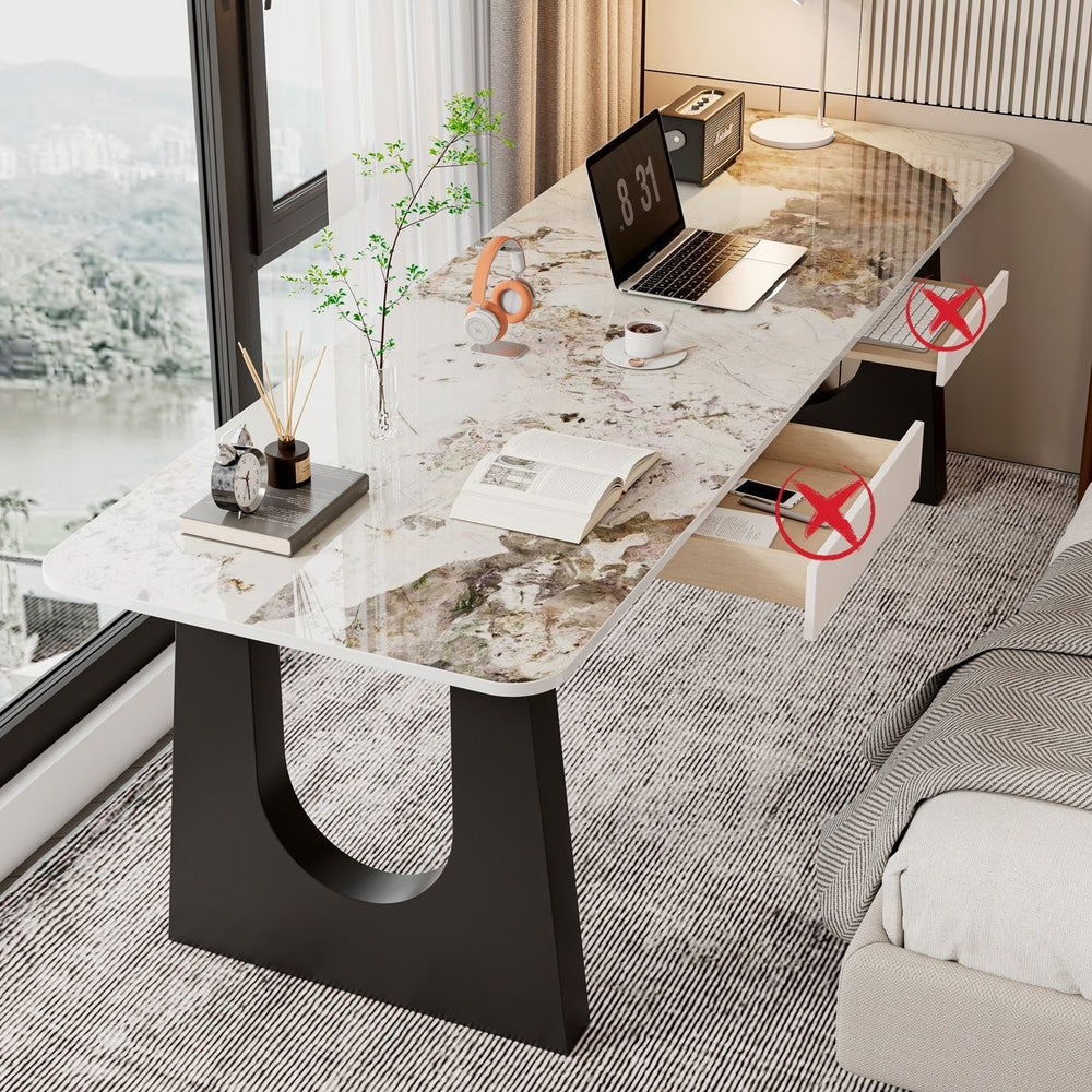 Accessible luxury slate computer desk desktop bedroom for home student desk modern writing desk simple office desk tea table