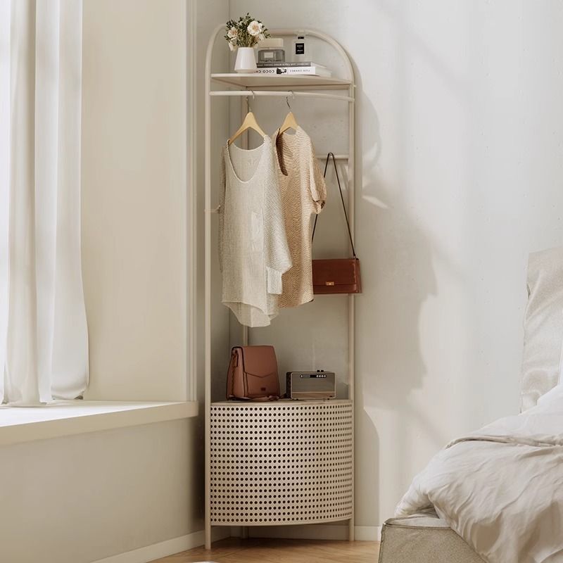 Corner coat rack floor-standing bedroom bedside table accessible luxury dirty clothes basket living room corner corner clothes storage clothes rack