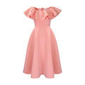 D367 european and american style independent fashion website summer chic ruffle hem maxi dress banquet evening gown cross-border dress