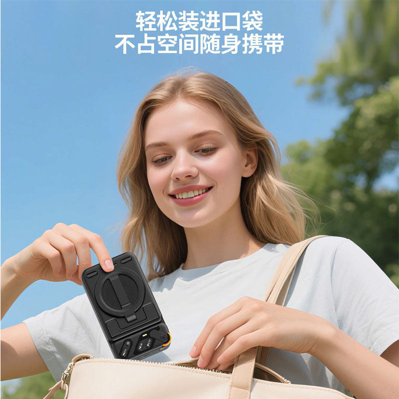 Longweishi dy62 mobile phone holder audio for home smart wireless bluetooth speaker rotate holder five-in-one luminous