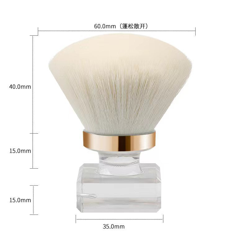 Factory oem custom loose powder brush, portable makeup brush, evenly distributes powder, lint-free blush brush, nail art dust brush