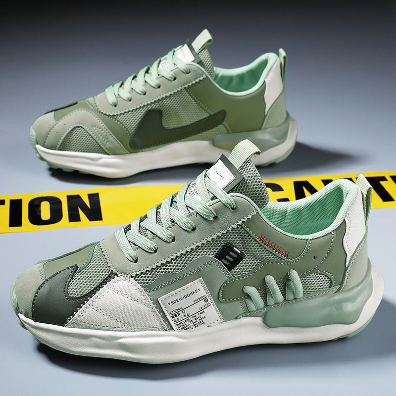 Men's spring breathable 2025 new mesh athletic casual running design niche travel dad shoes versatile trendy sneakers