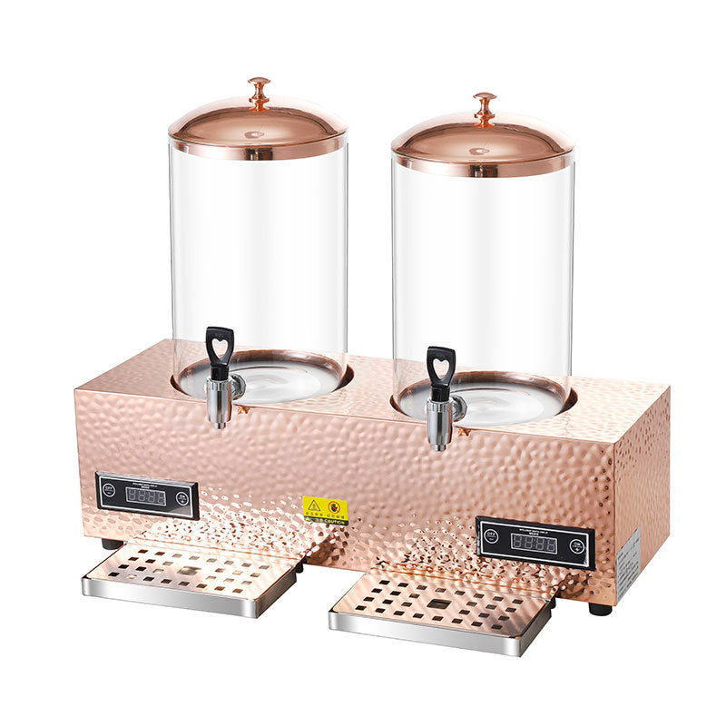 Milk tripod, hotel restaurant glass milk tripod coffee tripod numerical control heating stainless steel hot and cold tripod, juice tripod