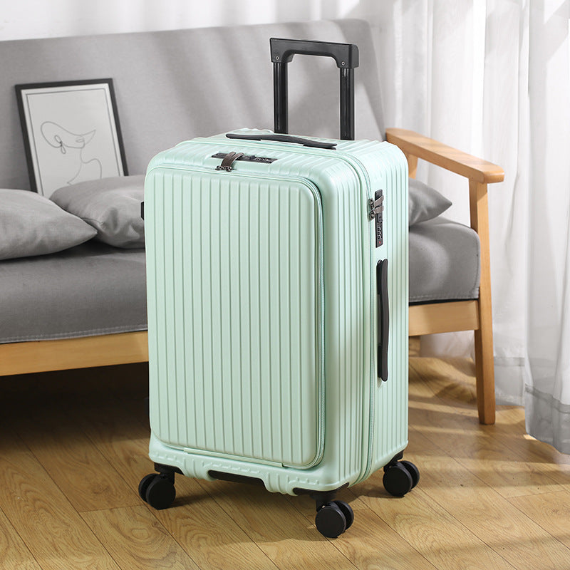 Seasonal Clearance Special Large Capacity Luggage 2025 New Front Opening PC Business Trolley Case Men's and Women's Password Box