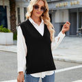 Fashion cross-border vest vest sweatersilmv necknew arrival  sleeveless waistcoat knitting shirt women's sweater