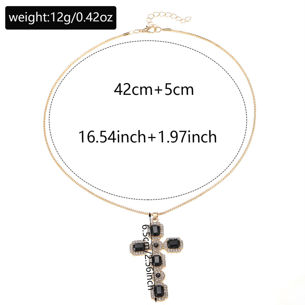 hot-selling personalized cross pendant necklace for women, perfect for everyday wear, casual, versatile, fashionable, and with a touch of luxury. wholesale jewelry