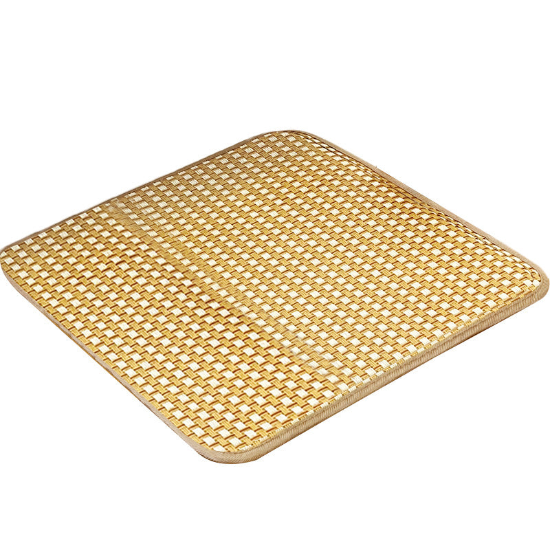 Summer cool rattan seat cushion, simple ice rattan square cool cushion, office chair breathable and non-slip seat cushion wholesale