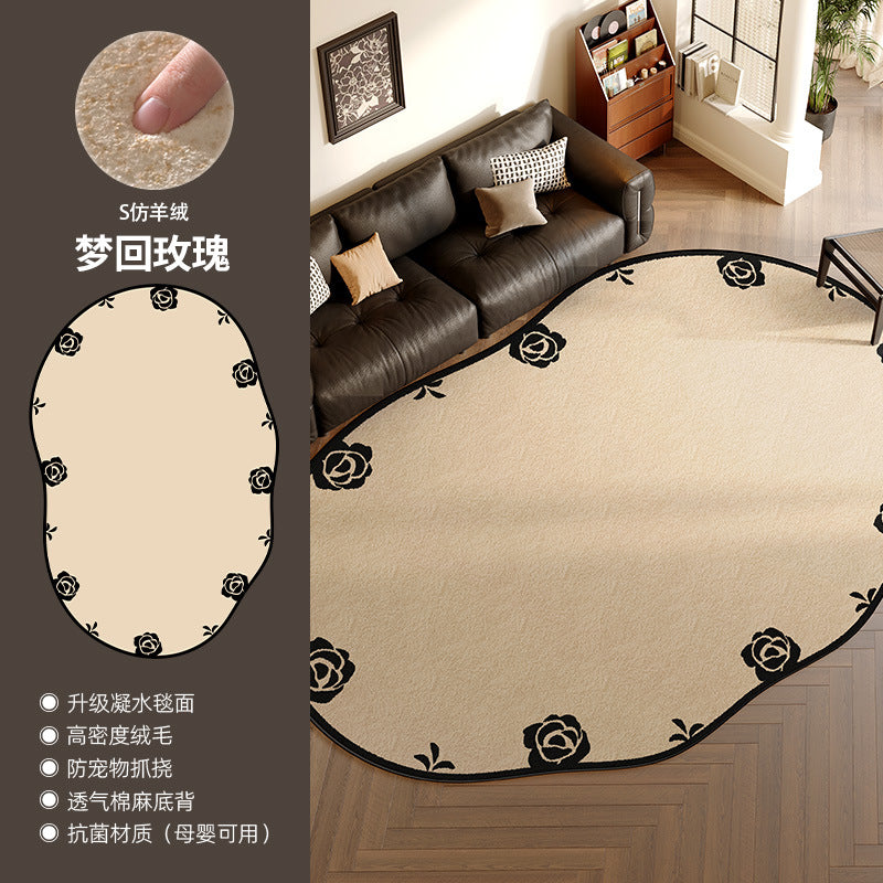 Carpet living room french retronew arrival stain-resistant and easy-care bedside blanket sofa coffee table asymmetrical shaped mat
