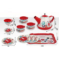 Tinplate tea set [portable gift box] 966-b6
