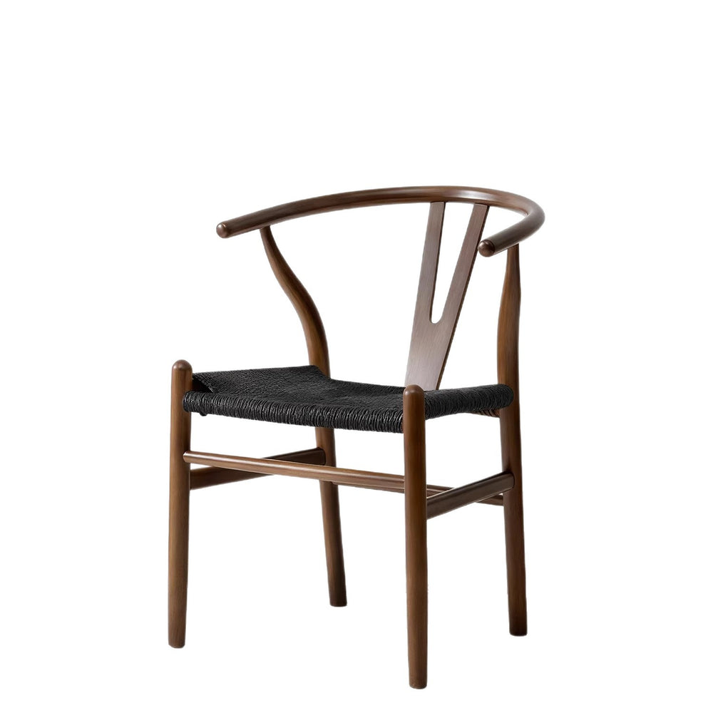 Nordic solid wood dining chair wabi-sabi armchair y chair casual reception negotiation restaurant hotel coffee backrest study