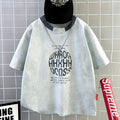 Kids' summer crew neck short sleeve t-shirt -  new summer collection for boys - loose fit, breathable, trendy top