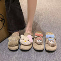 2025 new cute cartoon soft sole versatile closed-toe slippers women's fairy style outdoor wear cloud-like comfort sandals wholesale