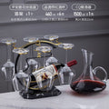 Decanter + sommelier red wine glass 460ml + wine rack