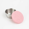 Factory direct supply 304 stainless steel seasoning dish large capacity sauce cup 50ml dipping dish with silicone cover wholesale