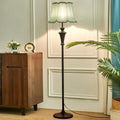 American-style floor lamp with storage shelf for bedroom and living room, minimalist modern coffee table lamp, creative bedside table lamp, nordic style