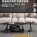 Cream style normcore slate coffee table living room for home coffee table new arrivalaccessible luxury small apartment coffee table combination