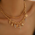 Wholesale cross necklaces - cross-border, niche, high-end jewelry & accessories - hip-hop punk style pendants - heart necklaces for women