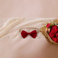 valentine's day sweet & romantic big bow print patchwork girls' cute two-piece dress set