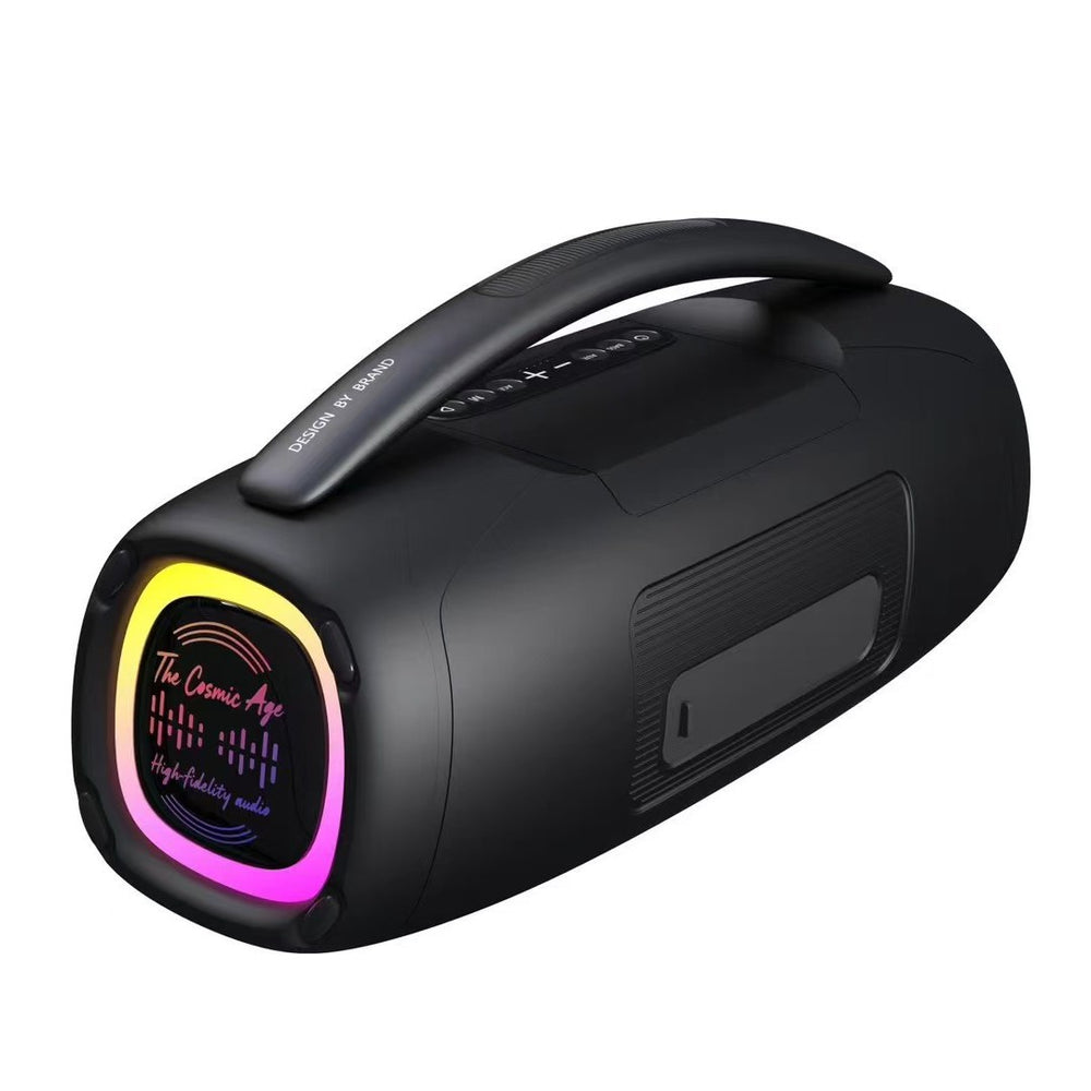 6762 oem customized clear single hand-held rgb active subwoofer conference audio karaoke speaker subwoofer