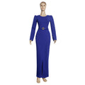 African women's clothing  new arrival cross-border export urban ol professional long-sleeved dress slit plus size high waist women's skirt