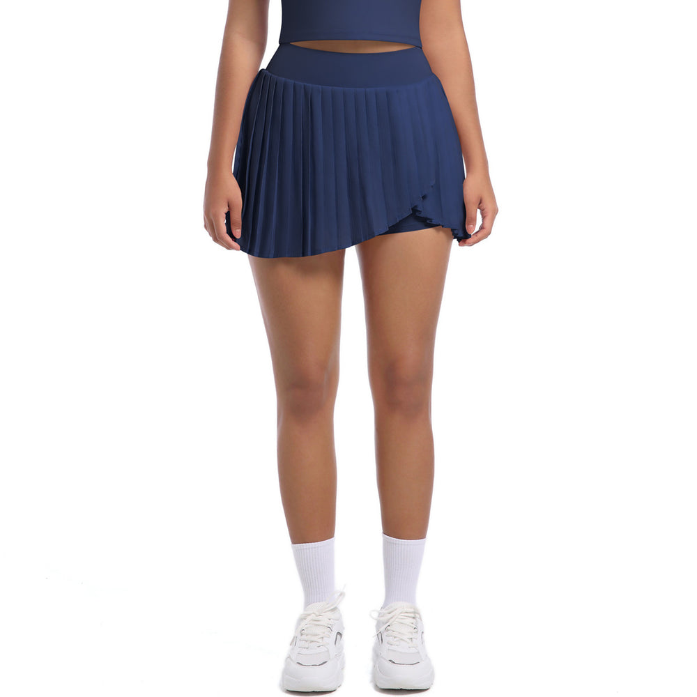 new arrivalfashion tennis skirt pleated skirt yoga fitness skirt fashion tape quick-drying skirt skirt yoga wear