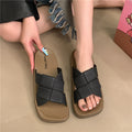Women's versatile french-style square-toe slides - "cloud-like" comfort, breathable & non-slip beach sandals - new summer 2025 collection