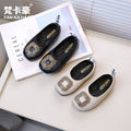 Custom girls' rhinestone flats -  spring/autumn new korean style kids' slip-on princess shoes
