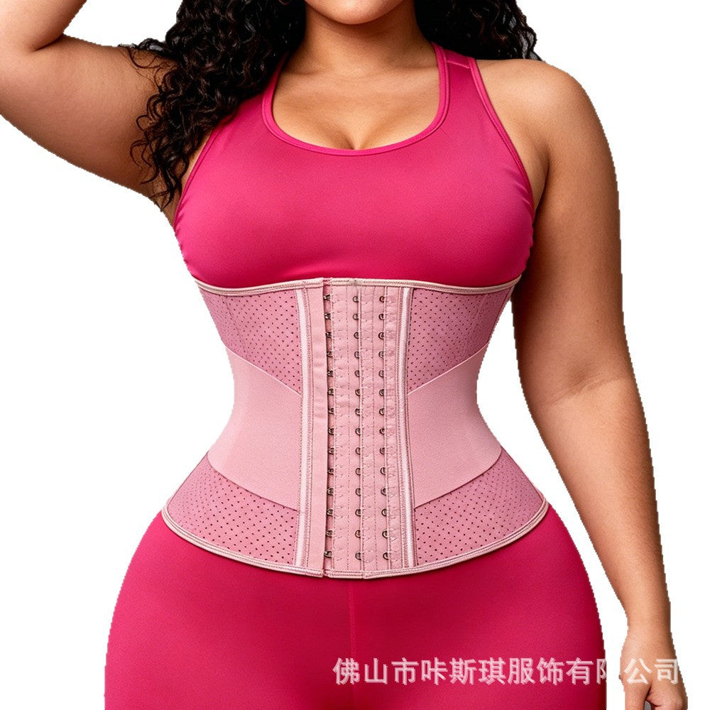【500 pieces custom】european and american latex sports fitness compression belt tummy control waist trainer slimming shaping corset