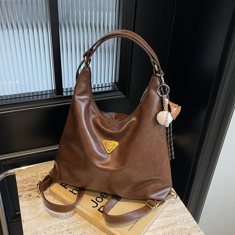 Foreign trade large-capacity tote bag 2025 new women's shoulder messenger bag backpack European and American style commuter bag women