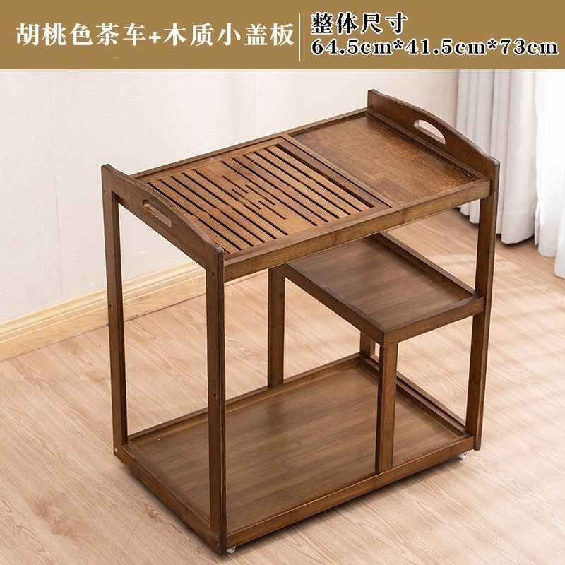 Mobile tea cart tea table home living room tea cabinet multifunctional integrated water dispenser tea tray set modern minimalist tea set