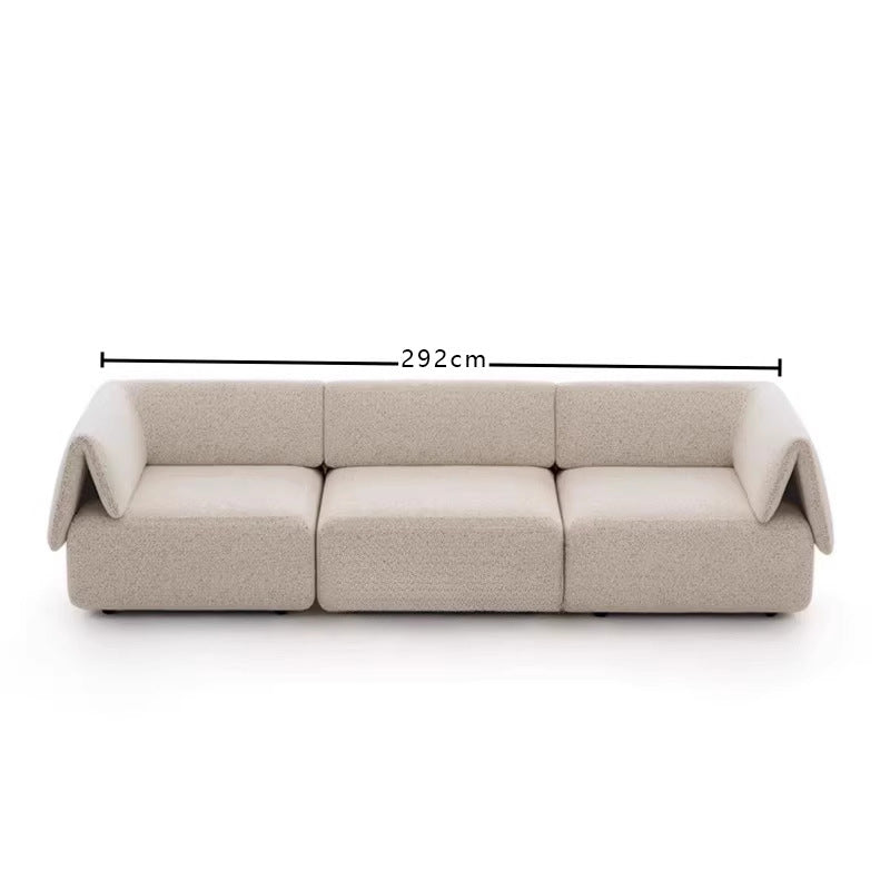 Source factory modular sofa designer house envelope sofa large apartment cream style living room fabric sofa