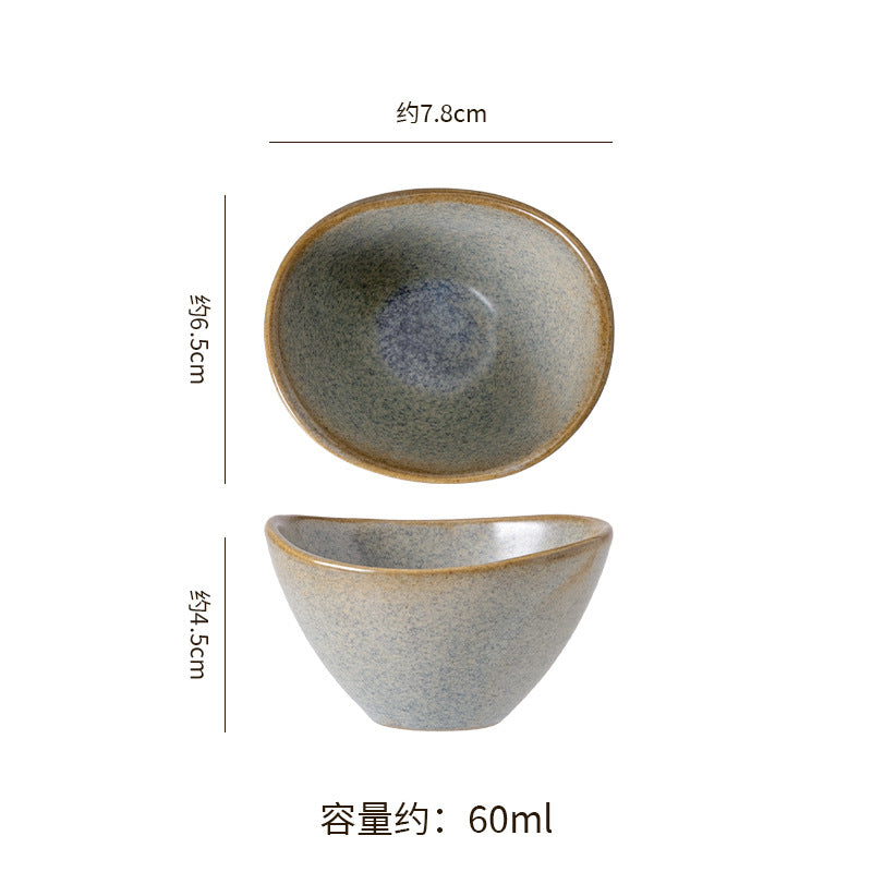 Vintage irregular high-end bowls, plates, and dishes - restaurant, hotel, and home tableware - unique dinnerware for serving dishes, desserts, rice bowls, and plating