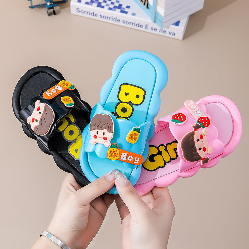2023 new children's slippers - summer trendy cartoon slides for kids, perfect for indoor and outdoor wear