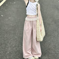 [nai fu butt curtain pants] girls summer thin quick-drying wide-leg workwear pants fashioneasiest for matchcasualpants