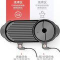 Korean style electric grill hot pot grill all-in-one pot for home shabu-broil multifunctional smokeless non-stick barbecue plate electric baking pan