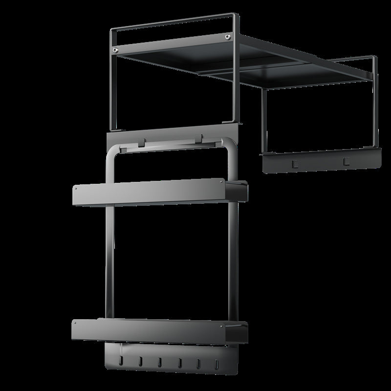 Refrigerator upper shelf side storage magnetic top hanger kitchen multi-layer plastic wrap seasoning bottle household storage rack