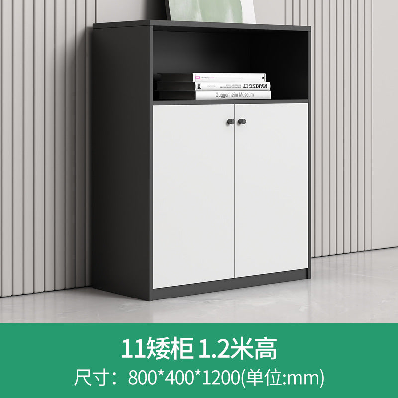 Modern wooden file cabinet office partition low cabinet combination wall-mounted office cabinet with lock storage cabinet office cabinet