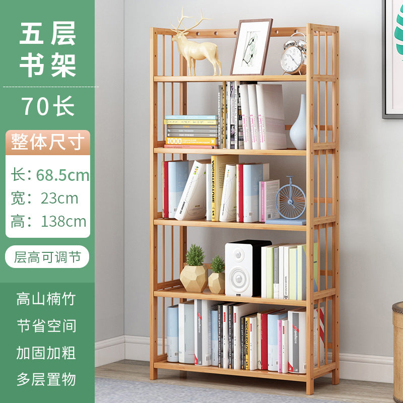 Simple bookshelf floor-standing storage rack study office for home storage rack kids student bookcase living room assembly
