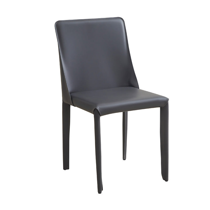 Italian style saddle leather dining chair - direct from the manufacturer, trending online, sample room, hotel & restaurant custom dining chairs