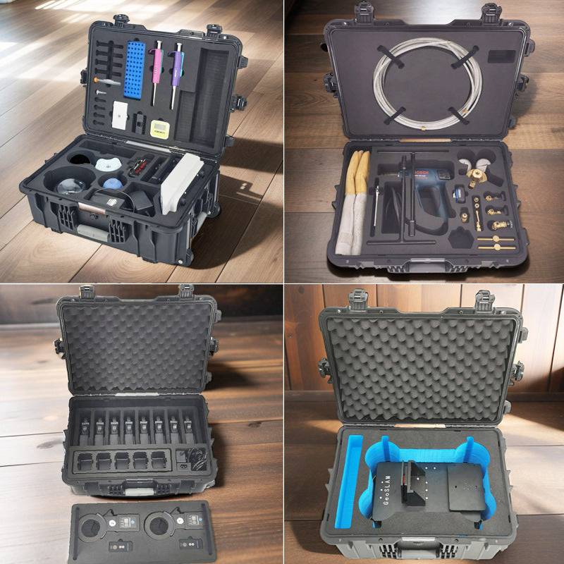 waterproof and anti-drop safety box, special storage box for instruments, thickened engineering plastics, support EVA panel processing