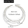 Multi-layered hip-hop necklaces wholesale, cross-border hot-selling, personalized metal punk style, high-end unisex jewelry