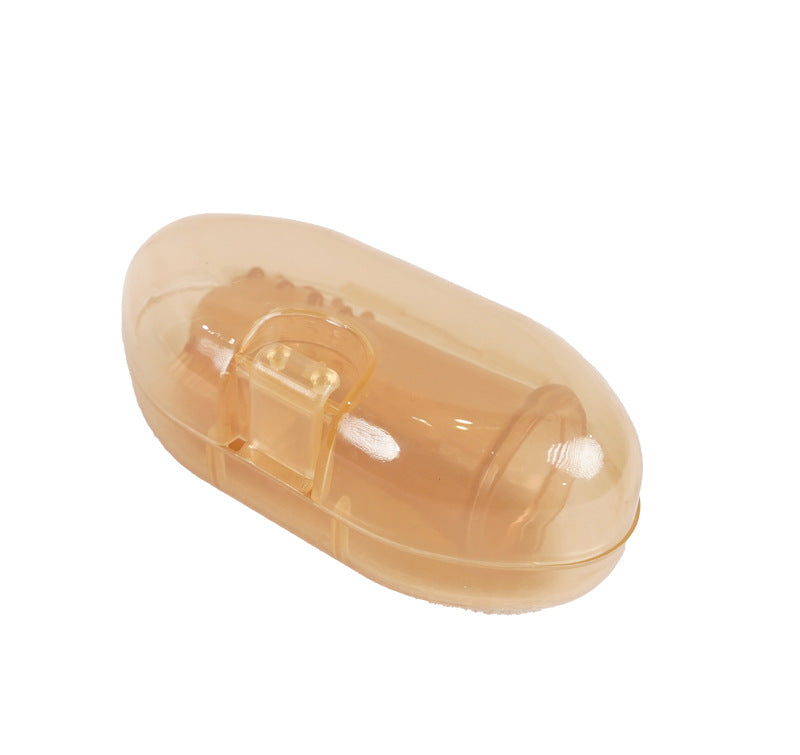 Factory direct sales baby thumb cover toothbrush, silicone baby tooth brush, finger toothbrush, baby tongue coating cleaning brush box
